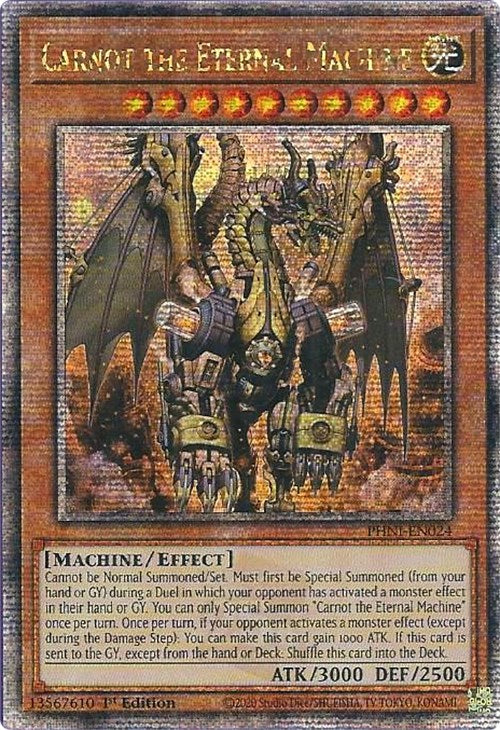 Carnot the Eternal Machine [PHNI-EN024] Quarter Century Secret Rare | Gaming Infinity