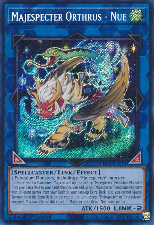 Majespecter Orthrus - Nue [PHNI-EN051] Secret Rare | Gaming Infinity