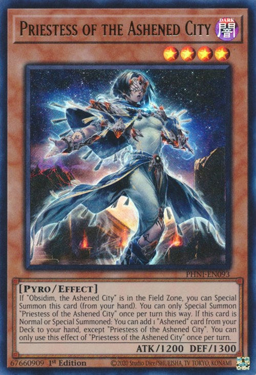Priestess of the Ashened City [PHNI-EN093] Ultra Rare | Gaming Infinity