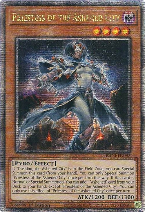 Priestess of the Ashened City [PHNI-EN093] Quarter Century Secret Rare | Gaming Infinity