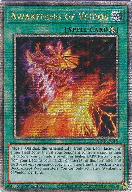 Awakening of Veidos [PHNI-EN095] Quarter Century Secret Rare | Gaming Infinity