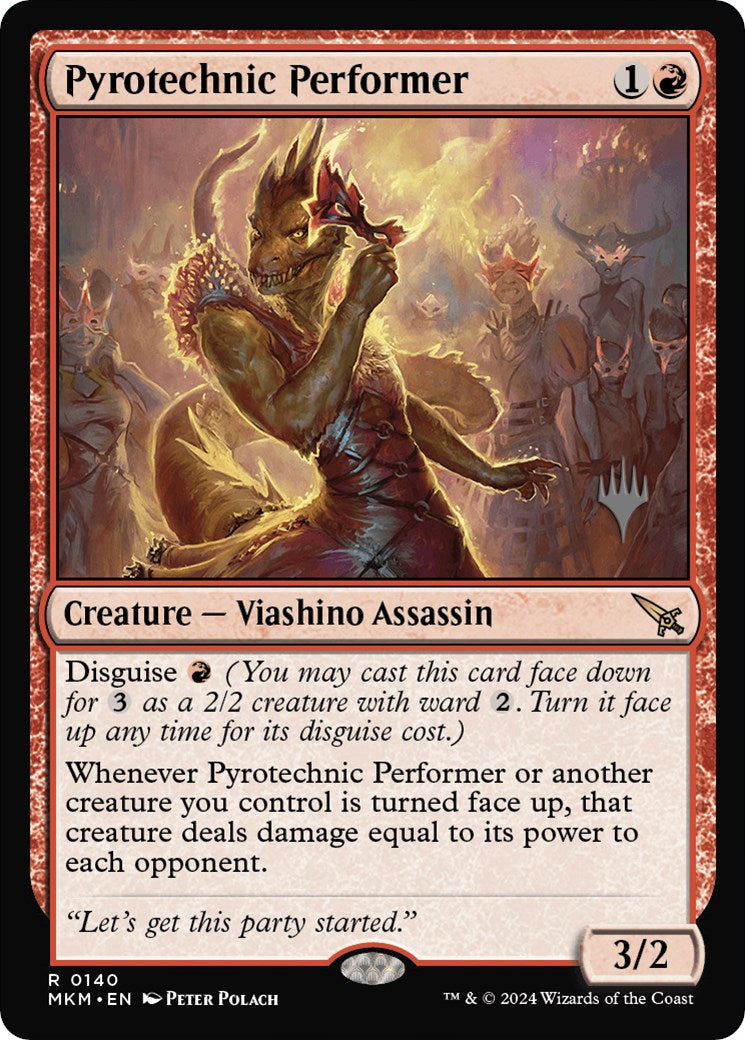 Pyrotechnic Performer (Promo Pack) [Murders at Karlov Manor Promos] | Gaming Infinity