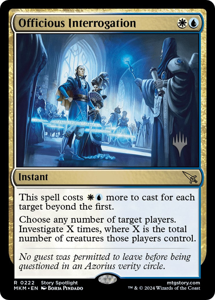 Officious Interrogation (Promo Pack) [Murders at Karlov Manor Promos] | Gaming Infinity