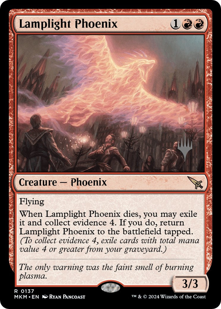 Lamplight Phoenix (Promo Pack) [Murders at Karlov Manor Promos] | Gaming Infinity