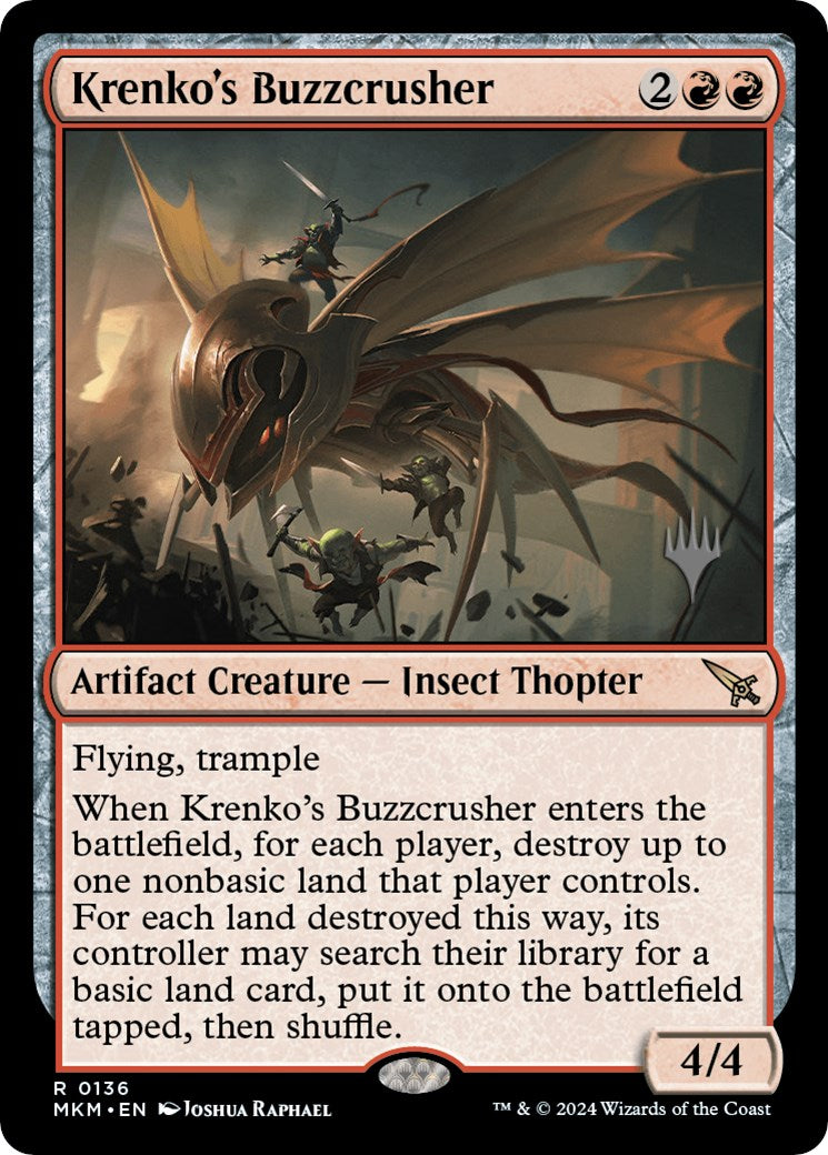 Krenko's Buzzcrusher (Promo Pack) [Murders at Karlov Manor Promos] | Gaming Infinity