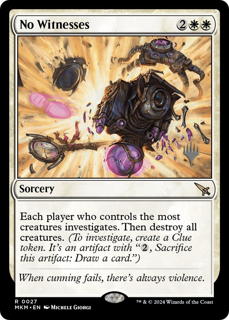 No Witnesses (Promo Pack) [Murders at Karlov Manor Promos] | Gaming Infinity