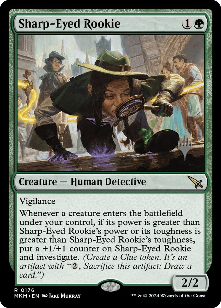 Sharp-Eyed Rookie (Promo Pack) [Murders at Karlov Manor Promos] | Gaming Infinity