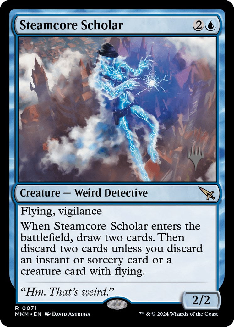 Steamcore Scholar (Promo Pack) [Murders at Karlov Manor Promos] | Gaming Infinity