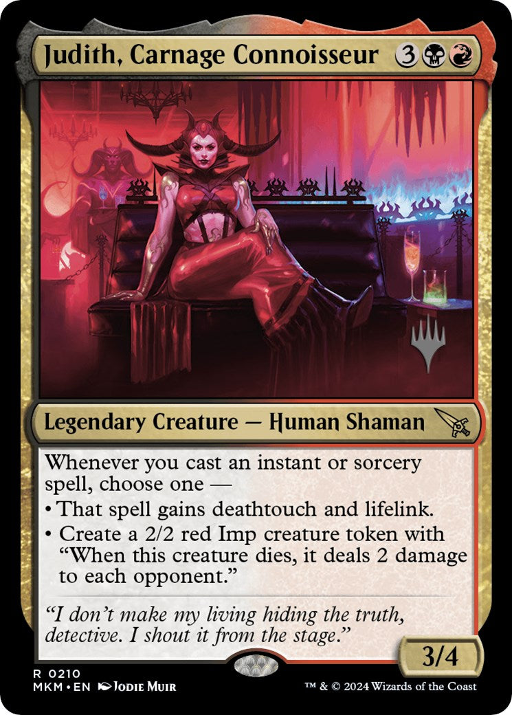 Judith, Carnage Connoisseur (Promo Pack) [Murders at Karlov Manor Promos] | Gaming Infinity