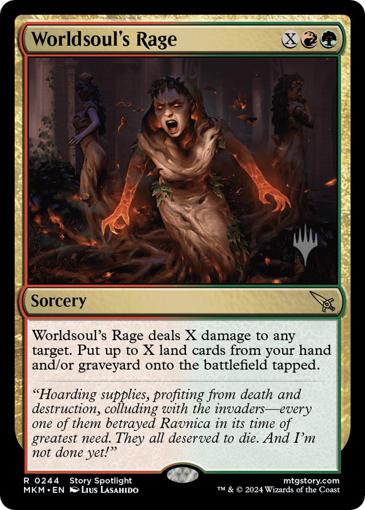 Worldsoul's Rage (Promo Pack) [Murders at Karlov Manor Promos] | Gaming Infinity