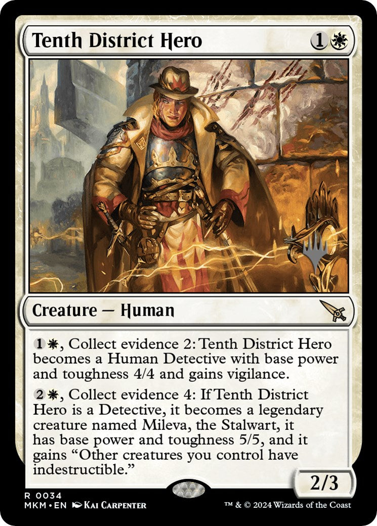 Tenth District Hero (Promo Pack) [Murders at Karlov Manor Promos] | Gaming Infinity