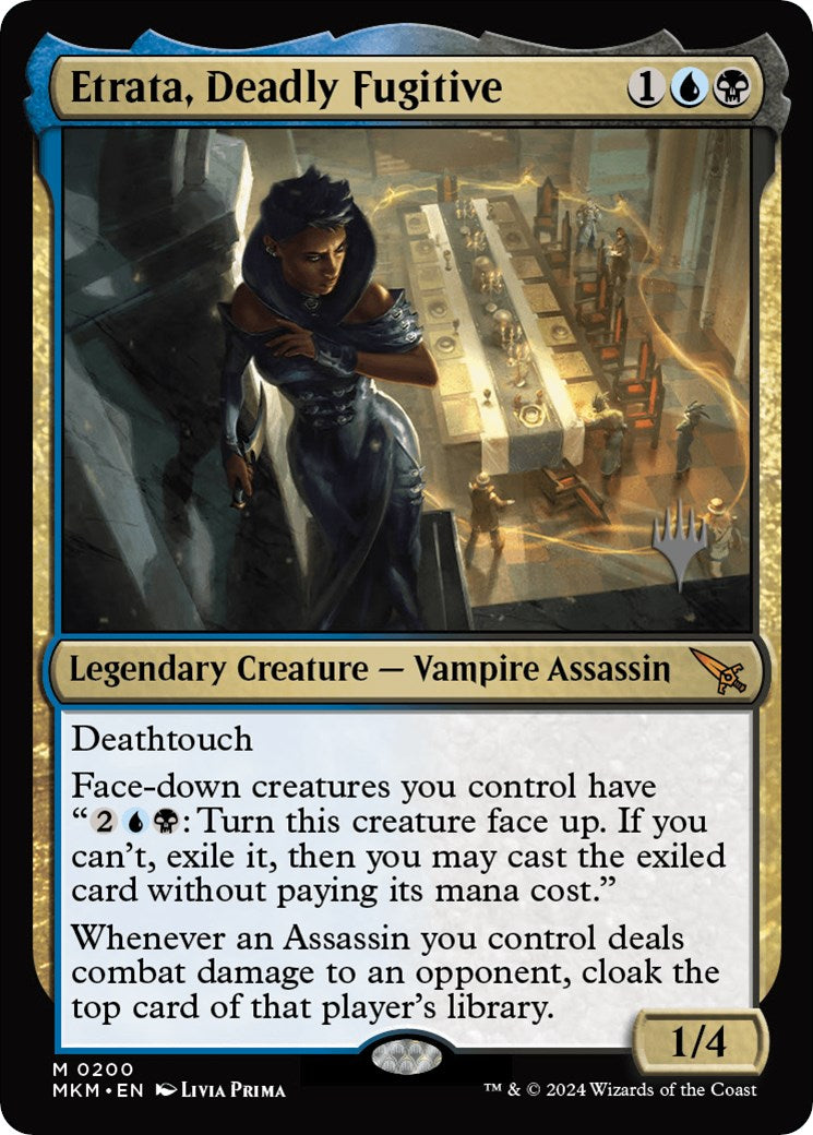 Etrata, Deadly Fugitive (Promo Pack) [Murders at Karlov Manor Promos] | Gaming Infinity