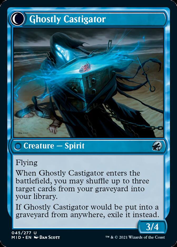 Covetous Castaway // Ghostly Castigator [Innistrad: Midnight Hunt] | Gaming Infinity