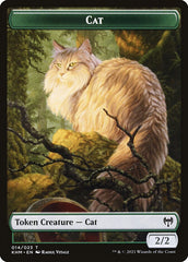 Human Warrior // Cat Double-Sided Token [Kaldheim Tokens] | Gaming Infinity