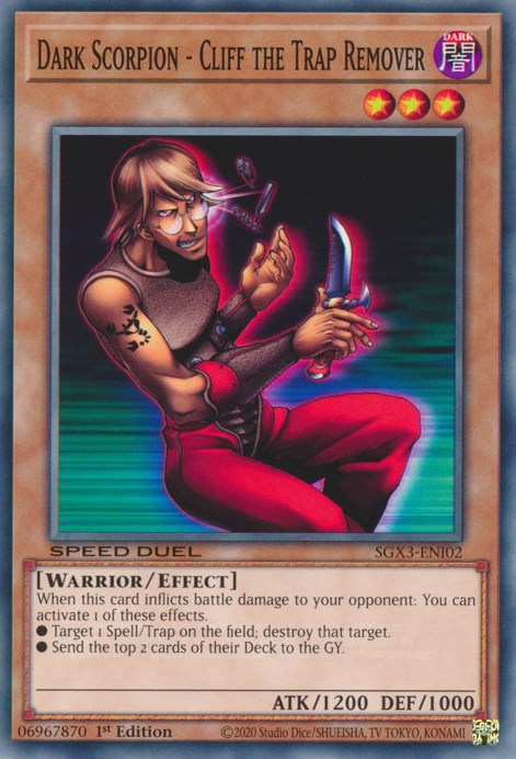 Dark Scorpion - Cliff the Trap Remover [SGX3-ENI02] Common | Gaming Infinity