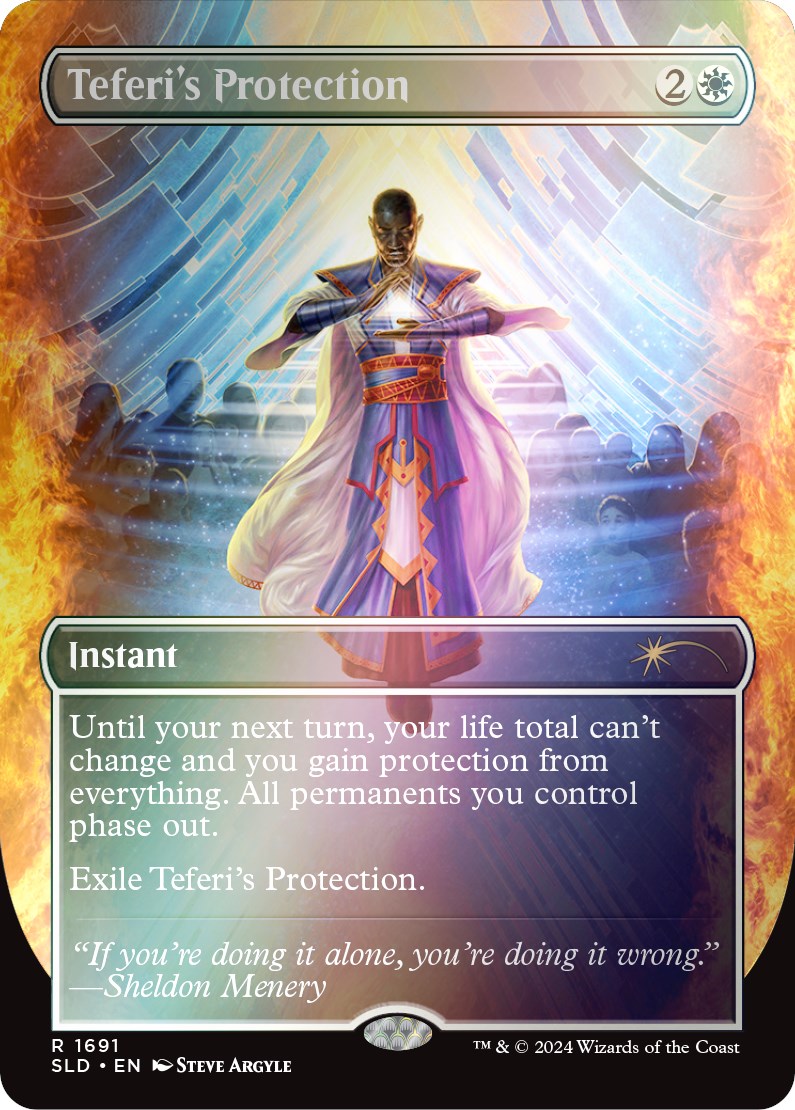 Teferi's Protection (1691) (Rainbow Foil) [Secret Lair Drop Series] | Gaming Infinity