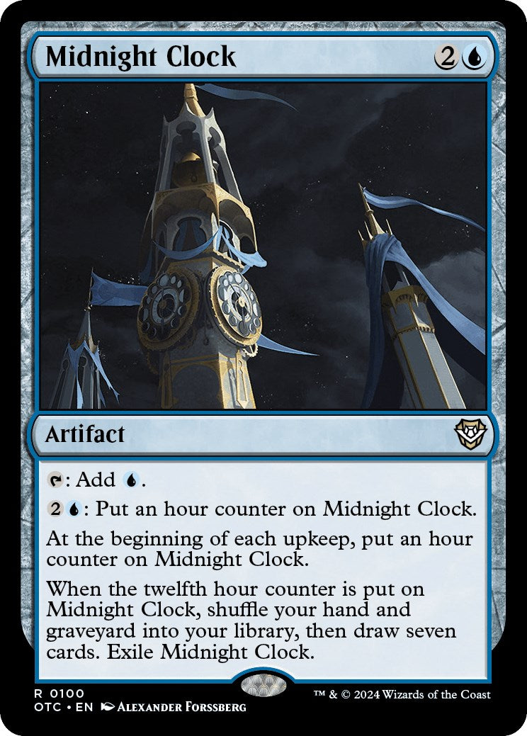 Midnight Clock [Outlaws of Thunder Junction Commander] | Gaming Infinity