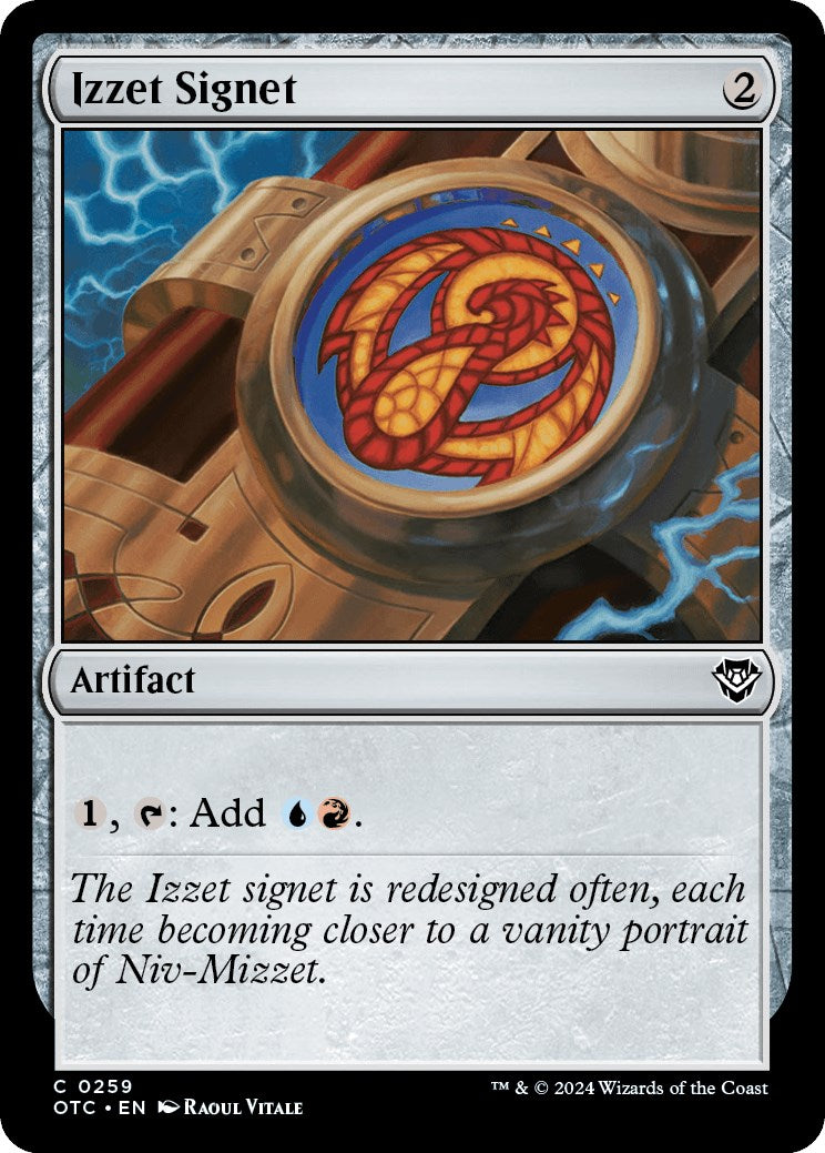 Izzet Signet [Outlaws of Thunder Junction Commander] | Gaming Infinity