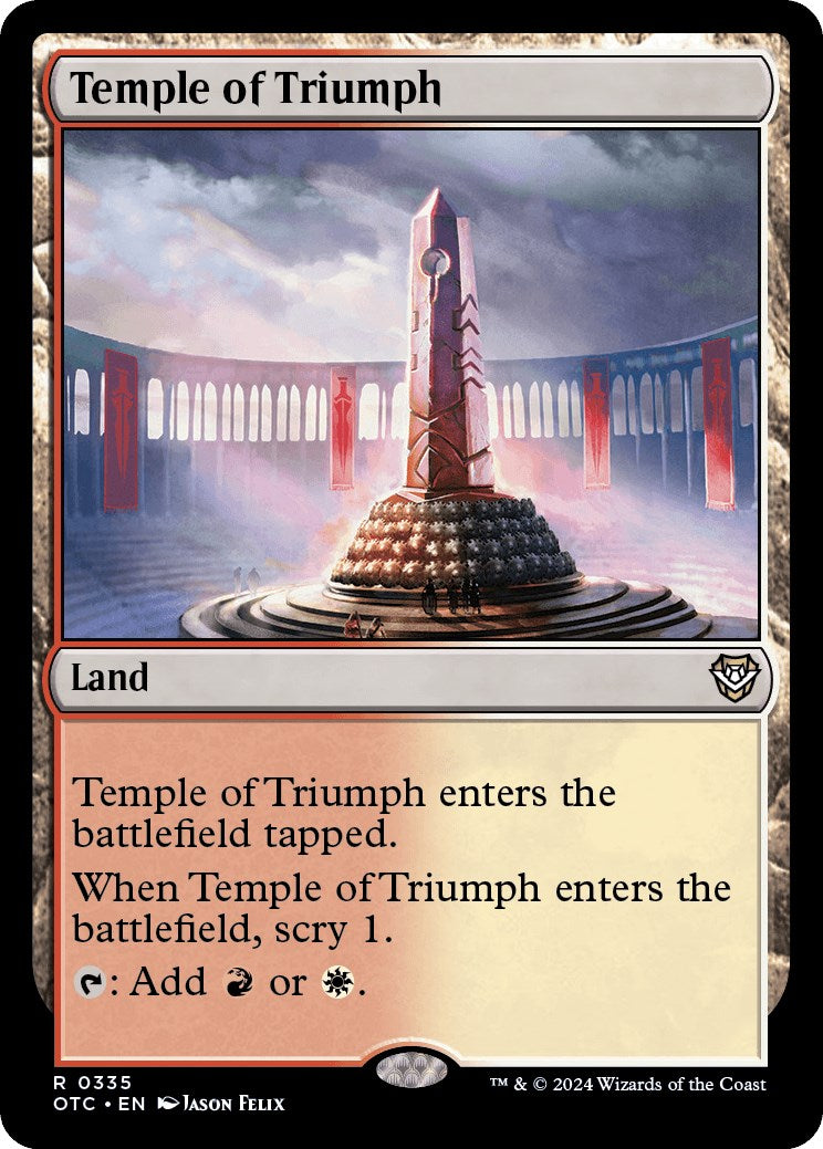 Temple of Triumph [Outlaws of Thunder Junction Commander] | Gaming Infinity