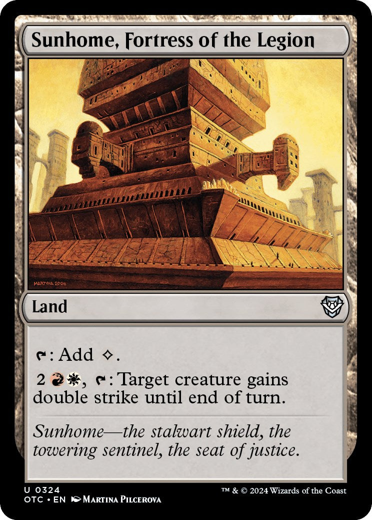 Sunhome, Fortress of the Legion [Outlaws of Thunder Junction Commander] | Gaming Infinity