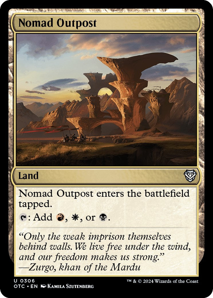Nomad Outpost [Outlaws of Thunder Junction Commander] | Gaming Infinity
