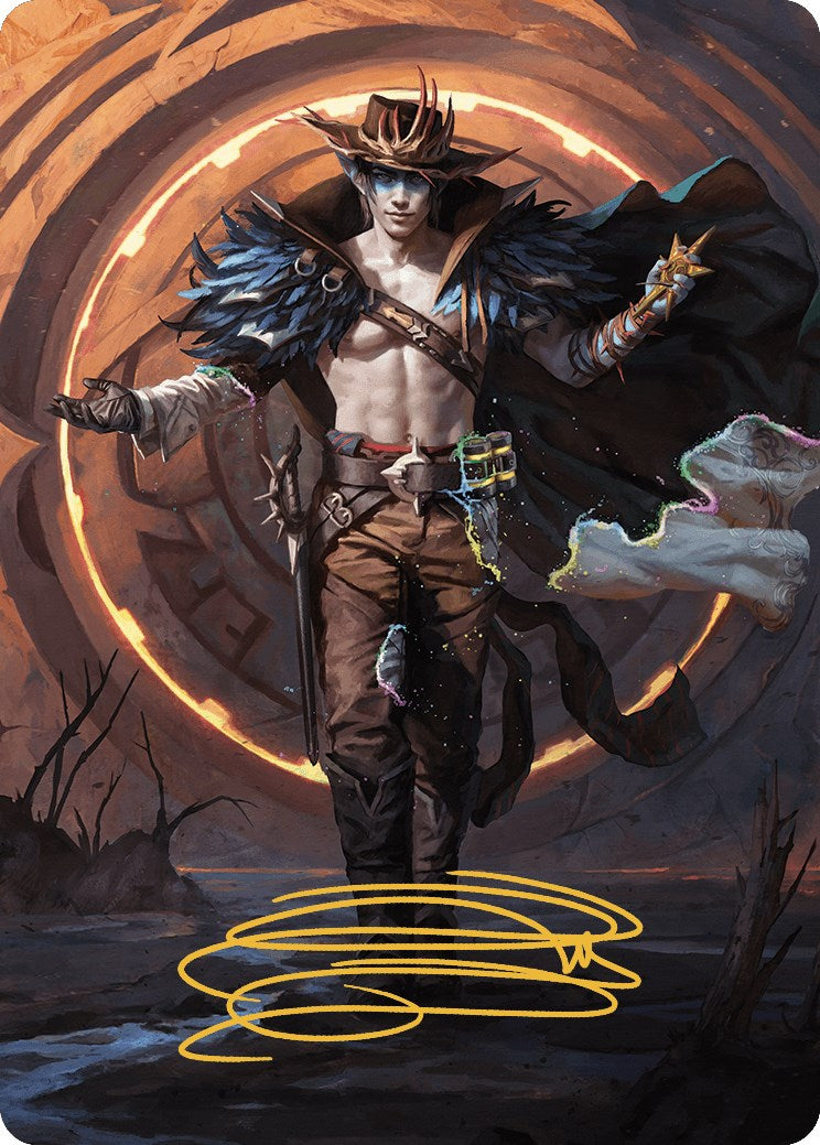 Oko, the Ringleader Art Card (29/54) (Gold-Stamped Signature) [Outlaws of Thunder Junction Art Series] | Gaming Infinity