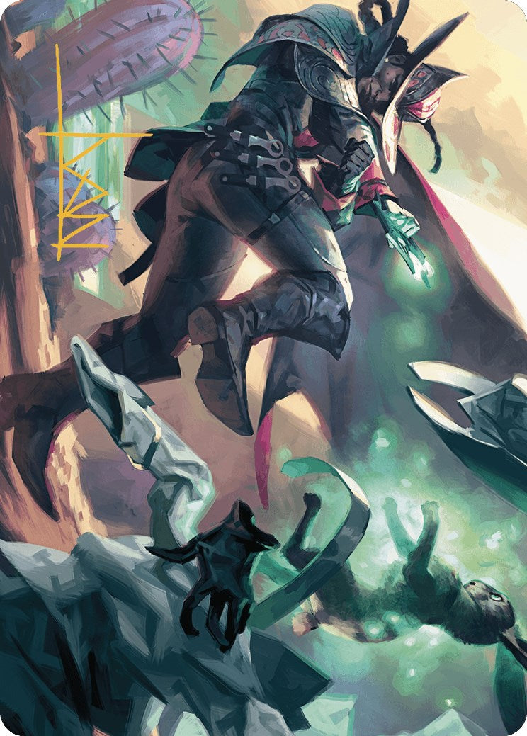 Metamorphic Blast Art Card (Gold-Stamped Signature) [Outlaws of Thunder Junction Art Series] | Gaming Infinity
