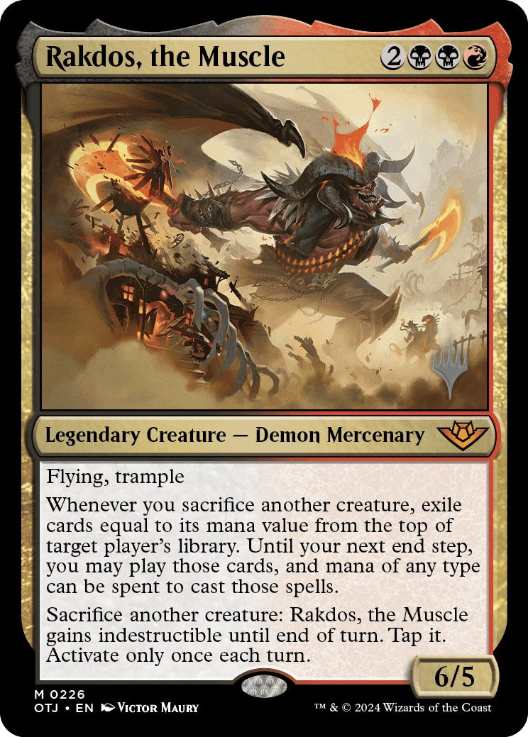 Rakdos, the Muscle (Promo Pack) [Outlaws of Thunder Junction Promos] | Gaming Infinity