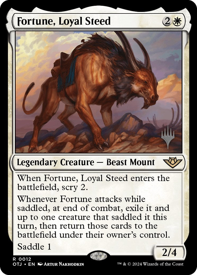 Fortune, Loyal Steed (Promo Pack) [Outlaws of Thunder Junction Promos] | Gaming Infinity