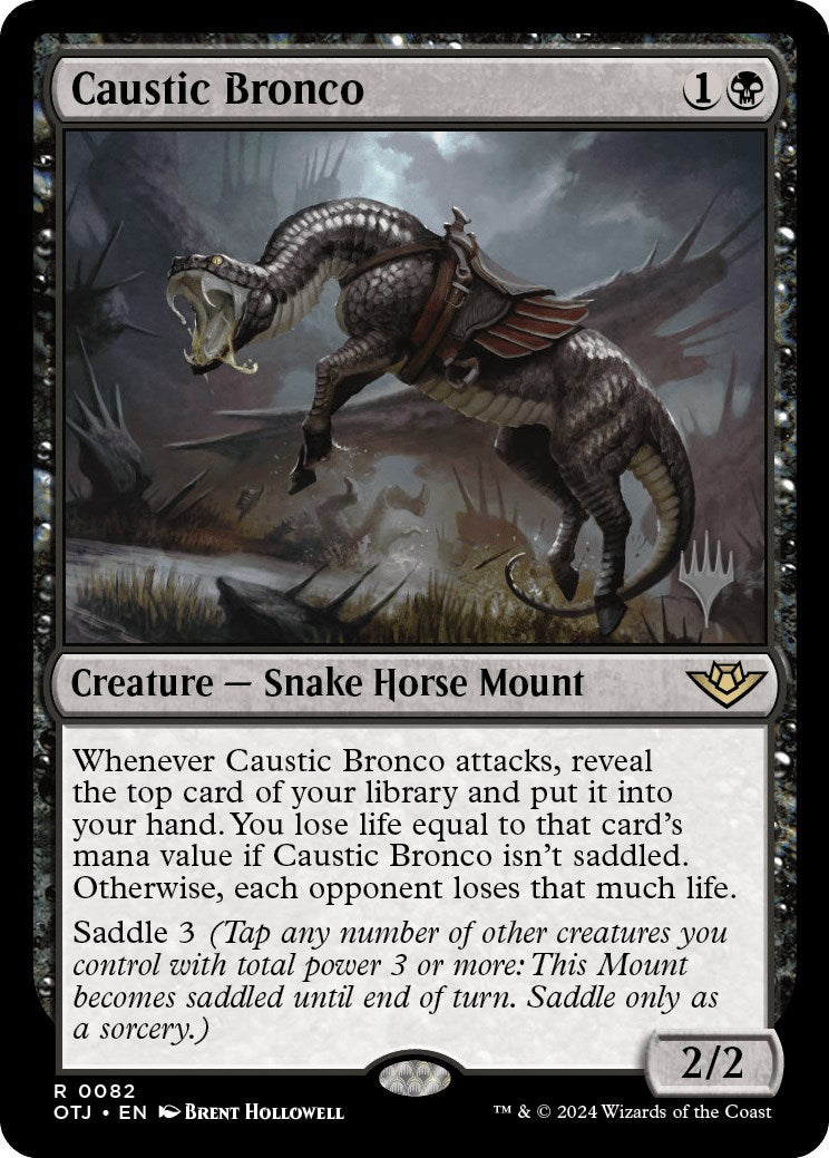 Caustic Bronco (Promo Pack) [Outlaws of Thunder Junction Promos] | Gaming Infinity