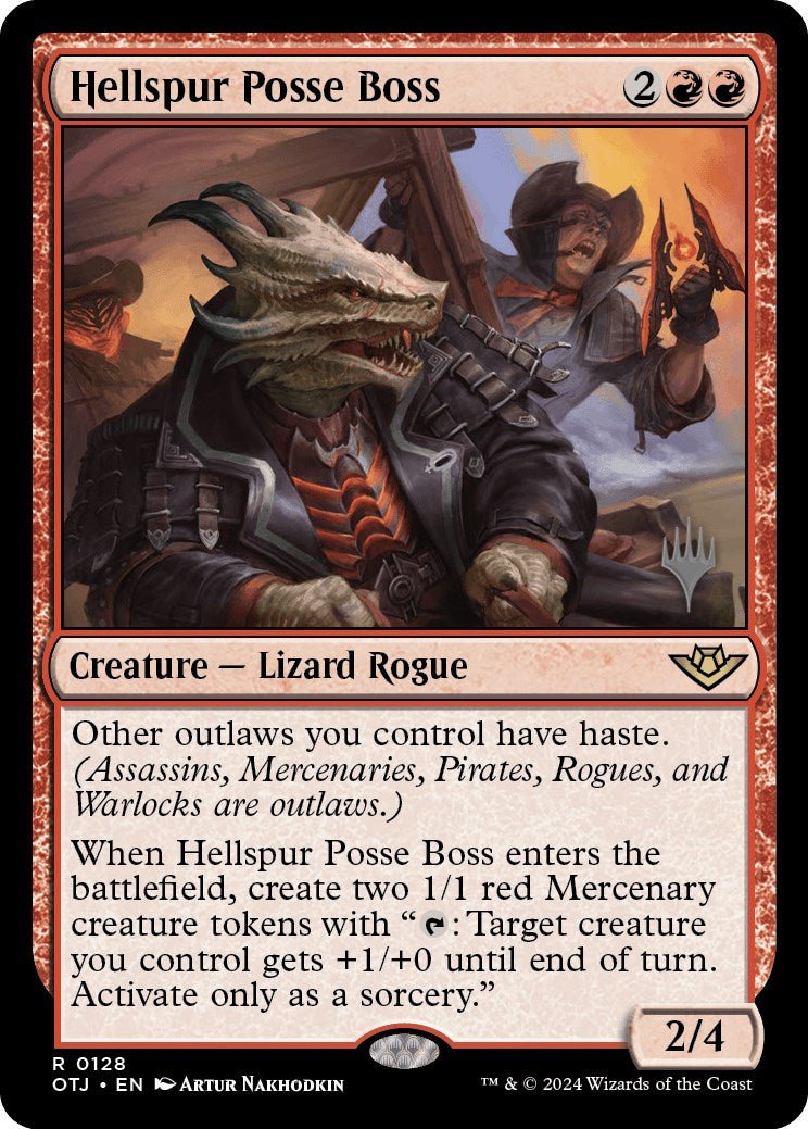 Hellspur Posse Boss (Promo Pack) [Outlaws of Thunder Junction Promos] | Gaming Infinity