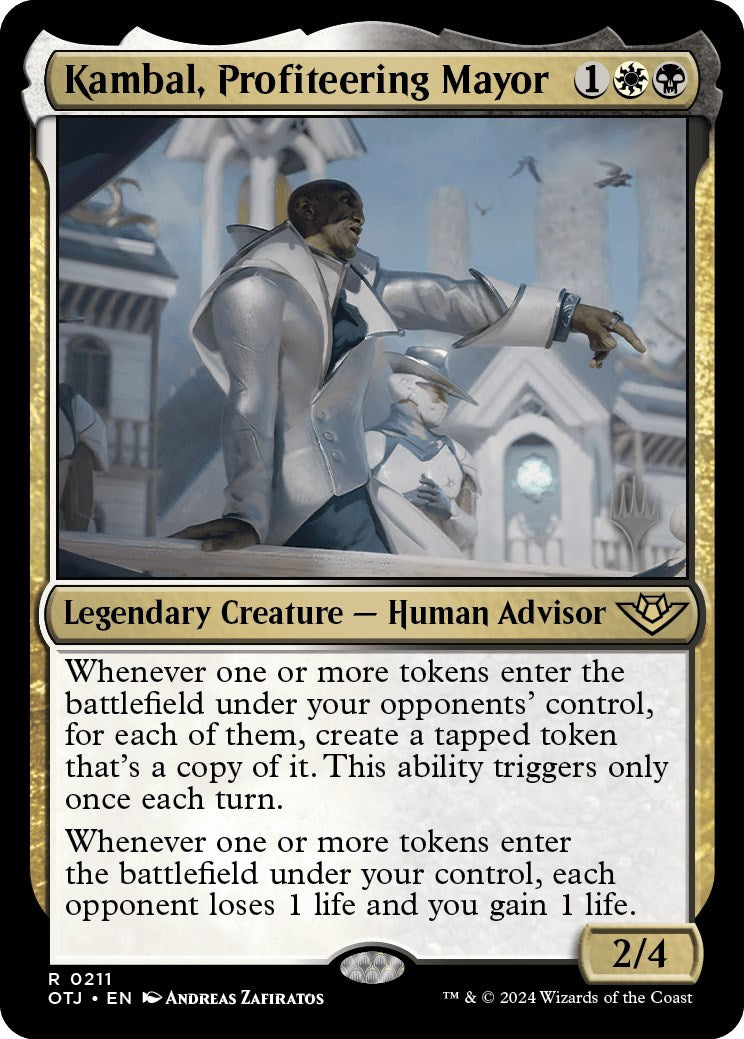 Kambal, Profiteering Mayor (Promo Pack) [Outlaws of Thunder Junction Promos] | Gaming Infinity