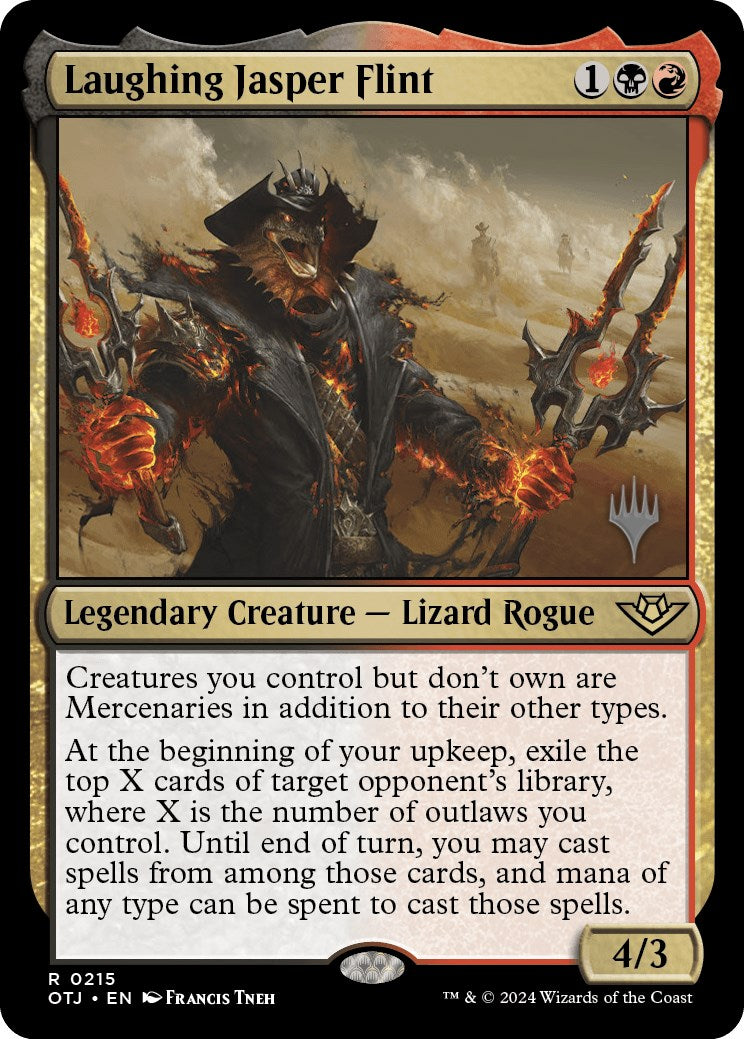 Laughing Jasper Flint (Promo Pack) [Outlaws of Thunder Junction Promos] | Gaming Infinity