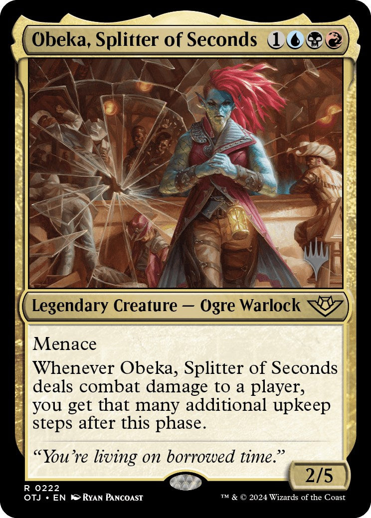 Obeka, Splitter of Seconds (Promo Pack) [Outlaws of Thunder Junction Promos] | Gaming Infinity