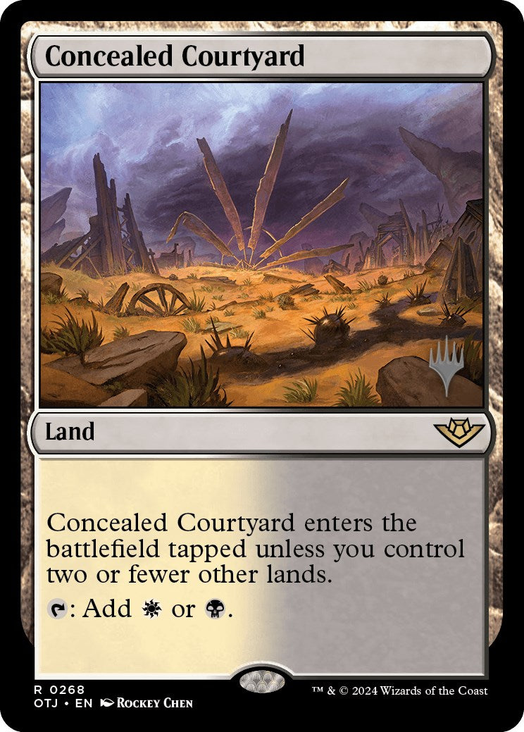 Concealed Courtyard (Promo Pack) [Outlaws of Thunder Junction Promos] | Gaming Infinity