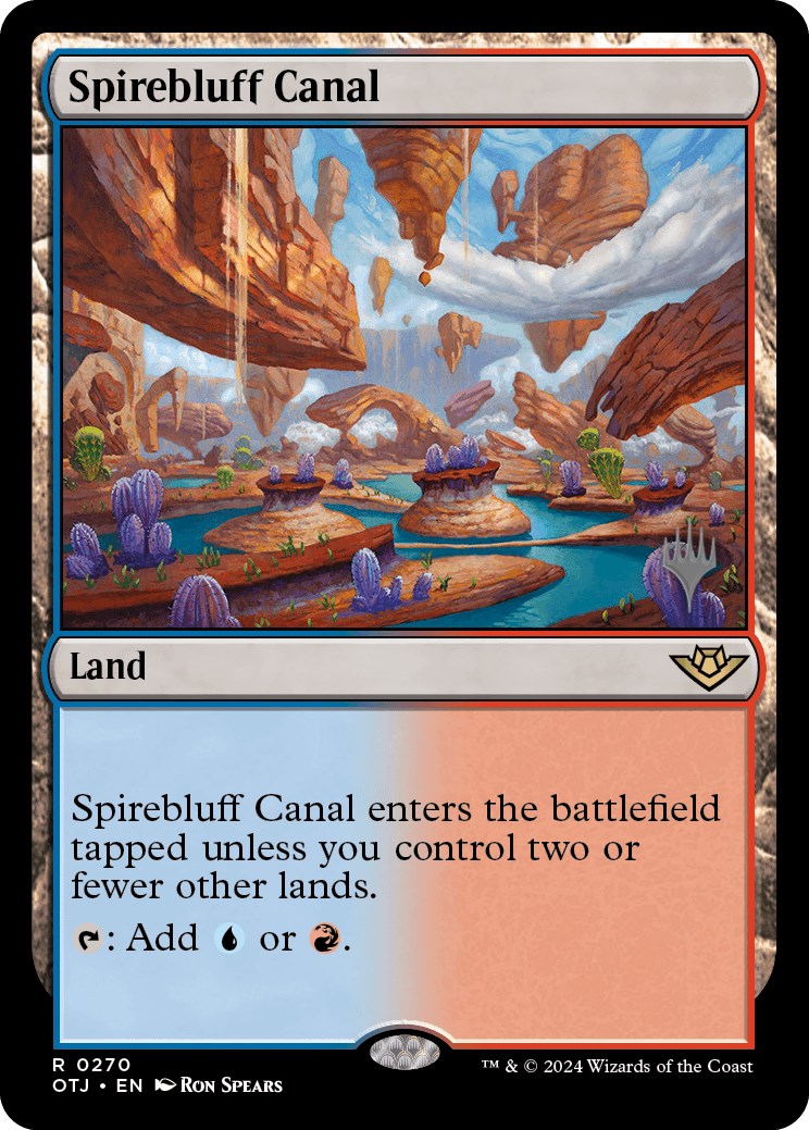 Spirebluff Canal (Promo Pack) [Outlaws of Thunder Junction Promos] | Gaming Infinity