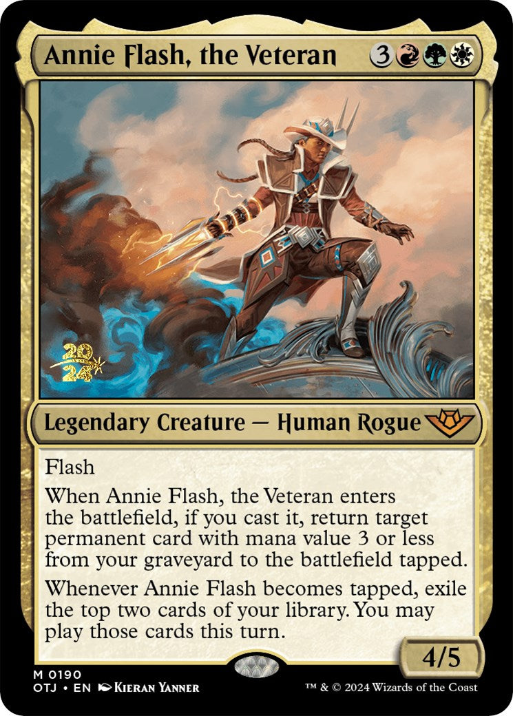 Annie Flash, the Veteran [Outlaws of Thunder Junction Prerelease Promos] | Gaming Infinity