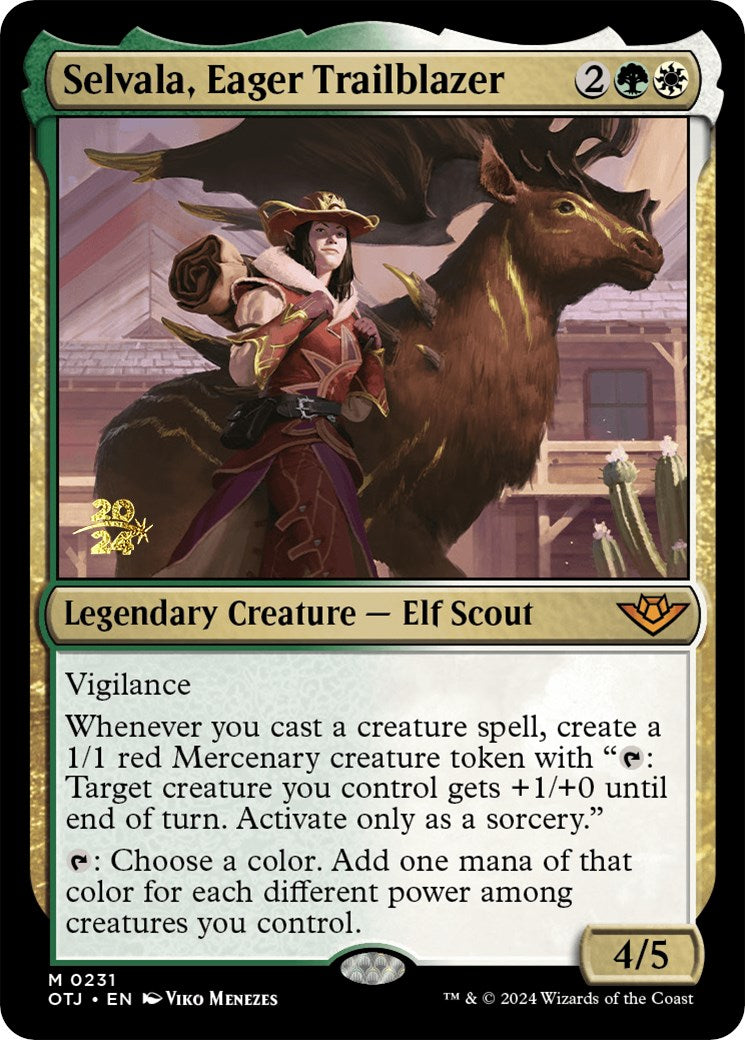 Selvala, Eager Trailblazer [Outlaws of Thunder Junction Prerelease Promos] | Gaming Infinity