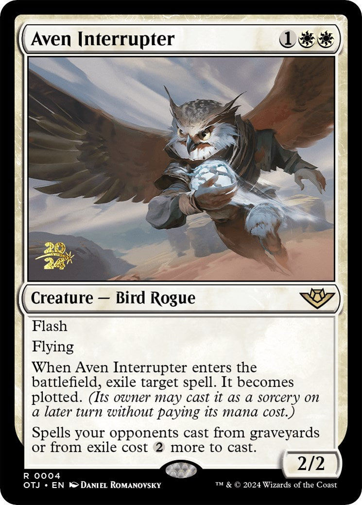 Aven Interrupter [Outlaws of Thunder Junction Prerelease Promos] | Gaming Infinity
