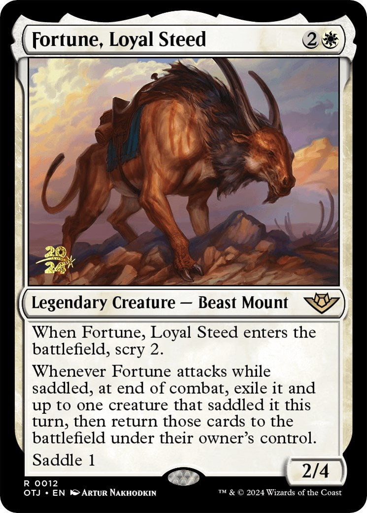 Fortune, Loyal Steed [Outlaws of Thunder Junction Prerelease Promos] | Gaming Infinity