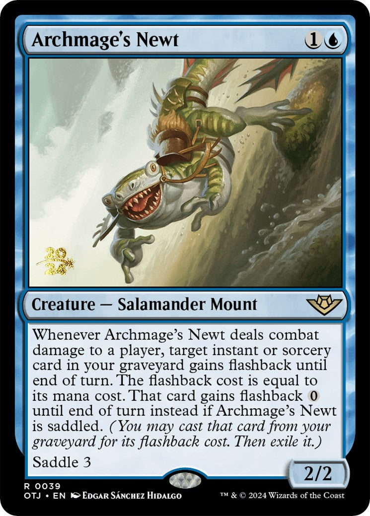 Archmage's Newt [Outlaws of Thunder Junction Prerelease Promos] | Gaming Infinity