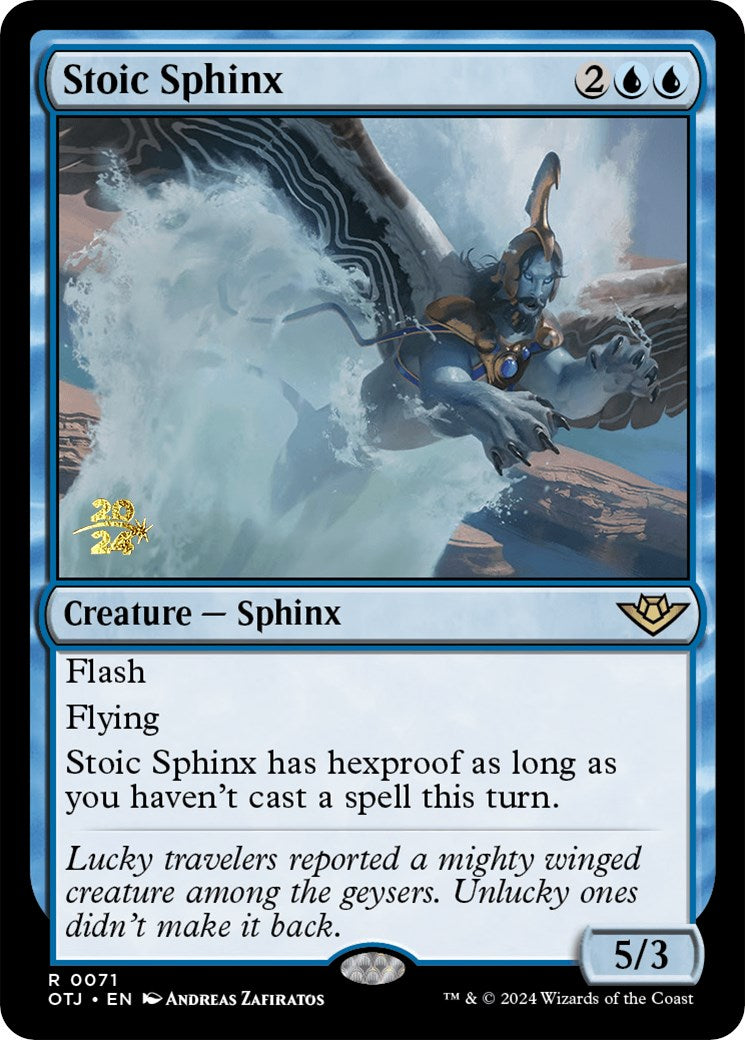 Stoic Sphinx [Outlaws of Thunder Junction Prerelease Promos] | Gaming Infinity