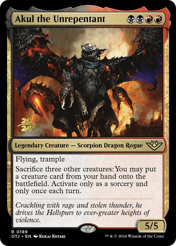Akul the Unrepentant [Outlaws of Thunder Junction Prerelease Promos] | Gaming Infinity