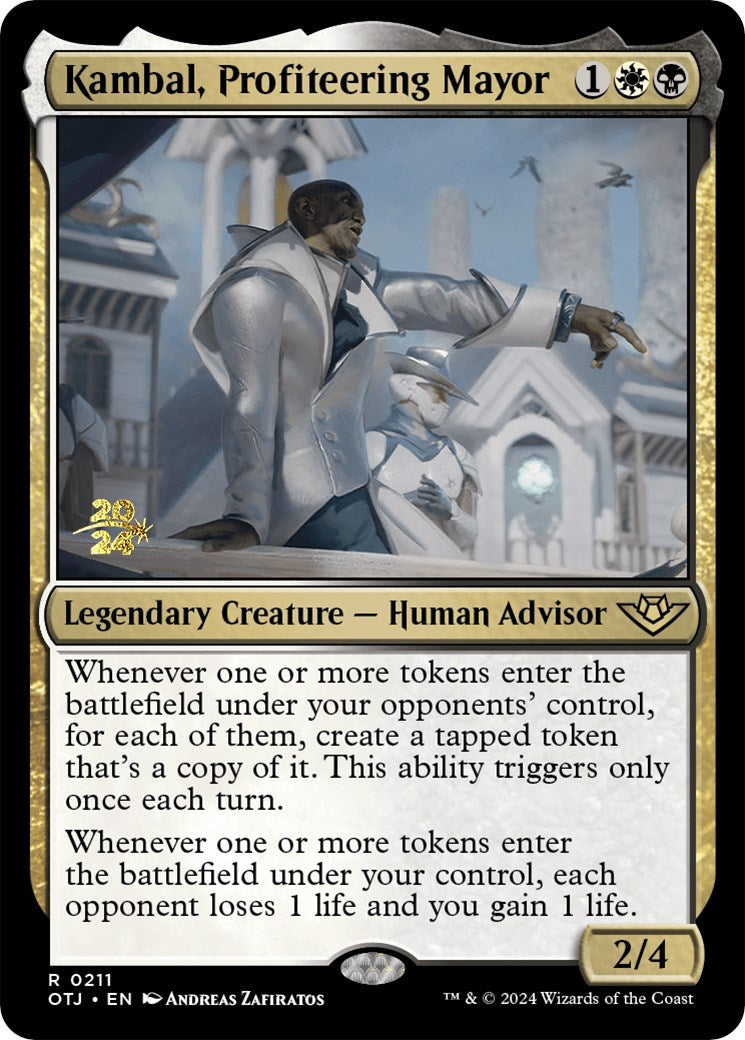 Kambal, Profiteering Mayor [Outlaws of Thunder Junction Prerelease Promos] | Gaming Infinity