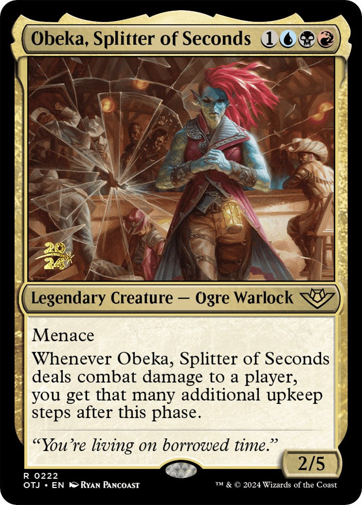 Obeka, Splitter of Seconds [Outlaws of Thunder Junction Prerelease Promos] | Gaming Infinity