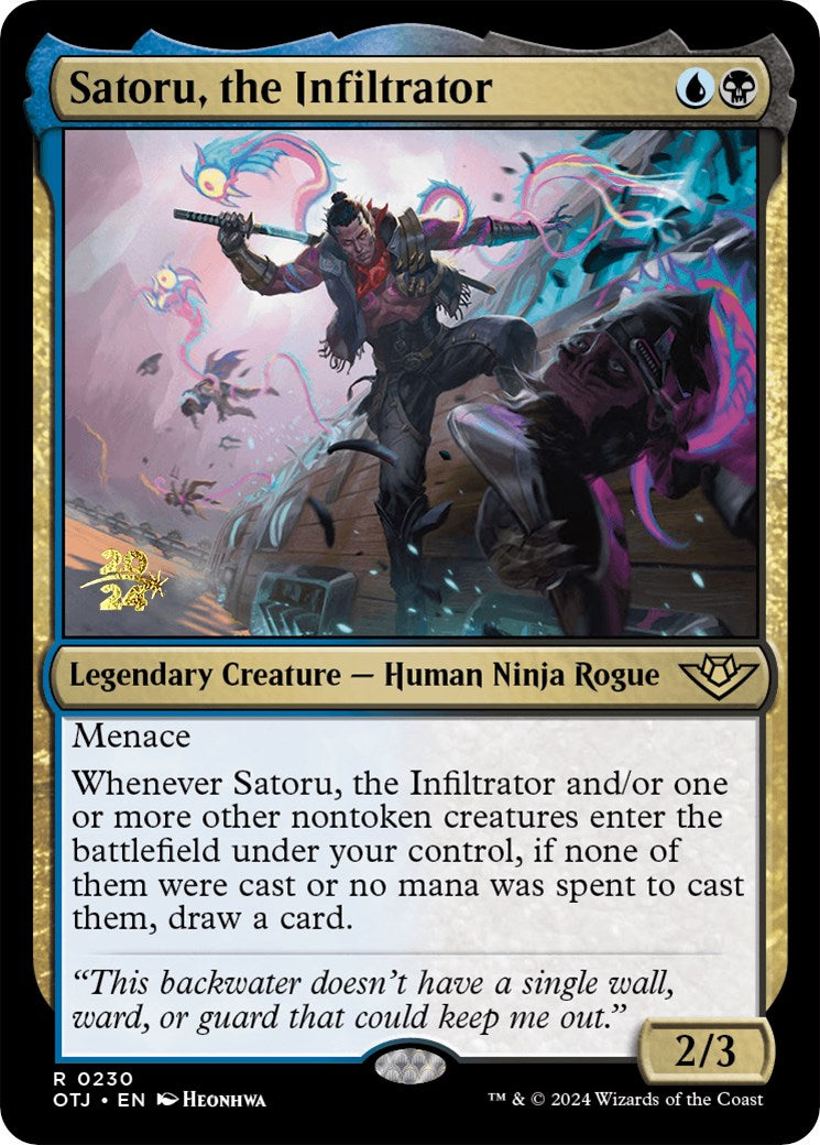 Satoru, the Infiltrator [Outlaws of Thunder Junction Prerelease Promos] | Gaming Infinity