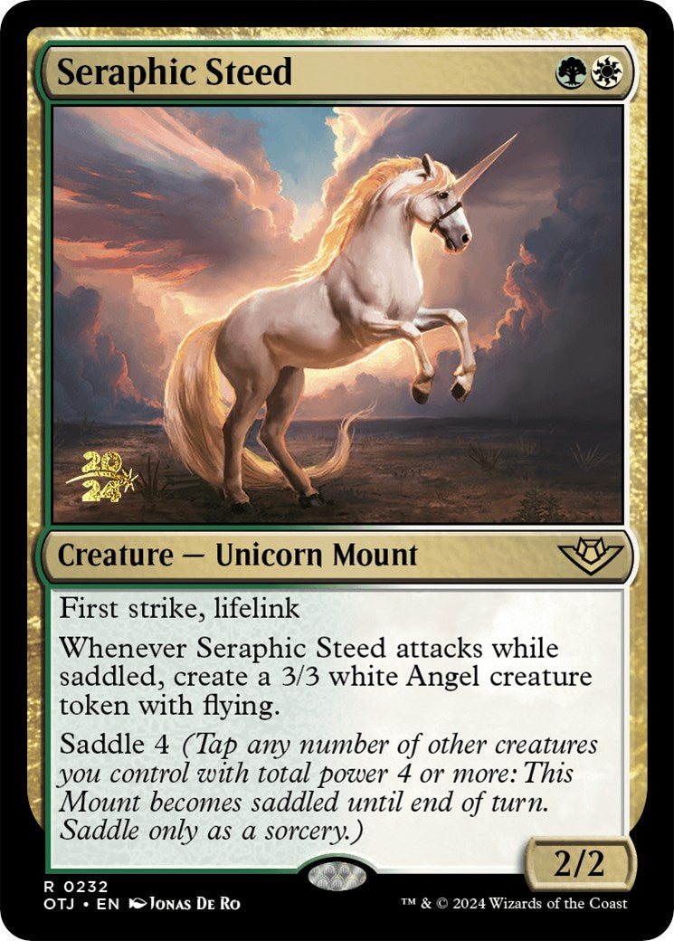 Seraphic Steed [Outlaws of Thunder Junction Prerelease Promos] | Gaming Infinity