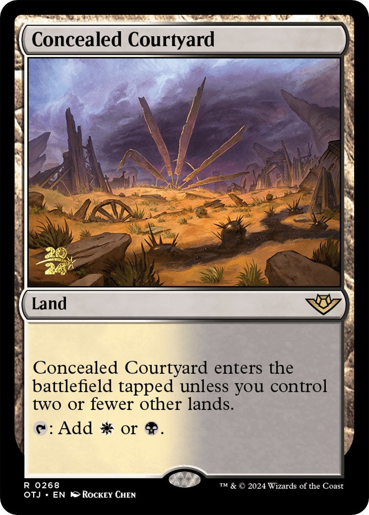 Concealed Courtyard (OTJ) [Outlaws of Thunder Junction Prerelease Promos] | Gaming Infinity