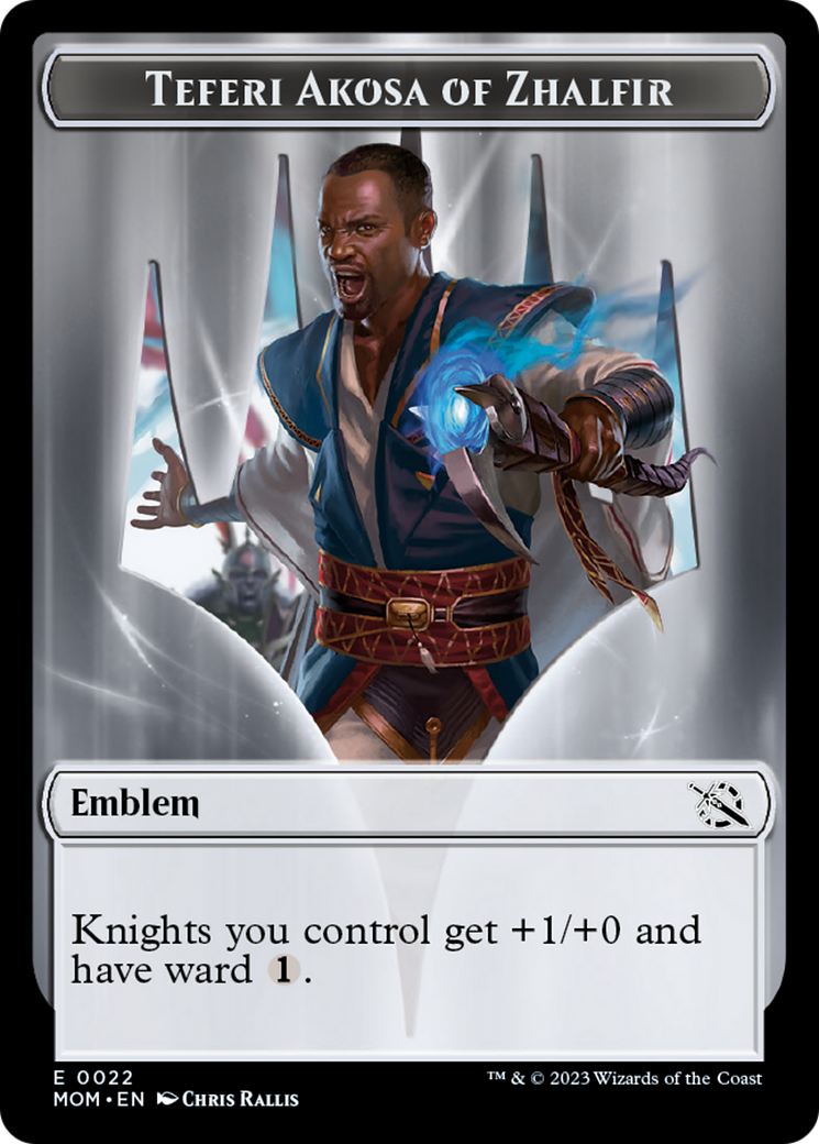 Teferi Akosa of Zhalfir Emblem [March of the Machine Tokens] | Gaming Infinity