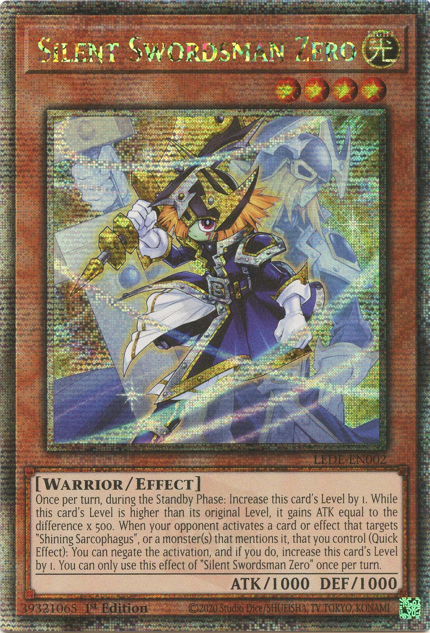 Silent Swordsman Zero [LEDE-EN002] Quarter Century Secret Rare | Gaming Infinity